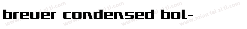 Breuer Condensed Bol字体转换